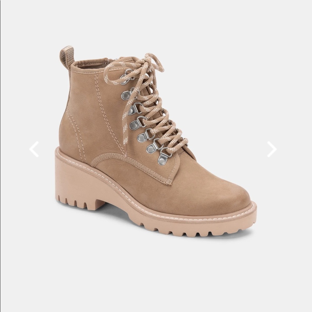 NEW Dolce Vita Huey Hiker Boot - Mushroom Nubuck 7.5 - Picture 3 of 9